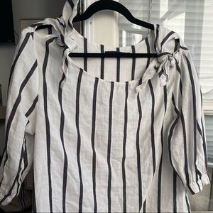 Zara long sleeve striped top